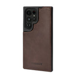 Galaxy S23 Ultra Leather Bumper Case - Dark Brown