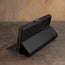 Stand function of the Black with Red Detail Leather Case for Galaxy S23 Ultra
