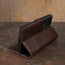 Stand function of the Dark Brown Leather Case for Galaxy S23 Ultra