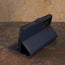 Stand function of the Navy Blue Leather Case for Galaxy S23 Ultra