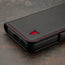 Black with Red Detail Leather Case for Galaxy S23+